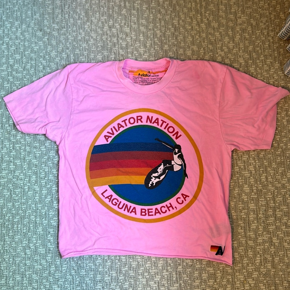Aviator nation, cropped tee